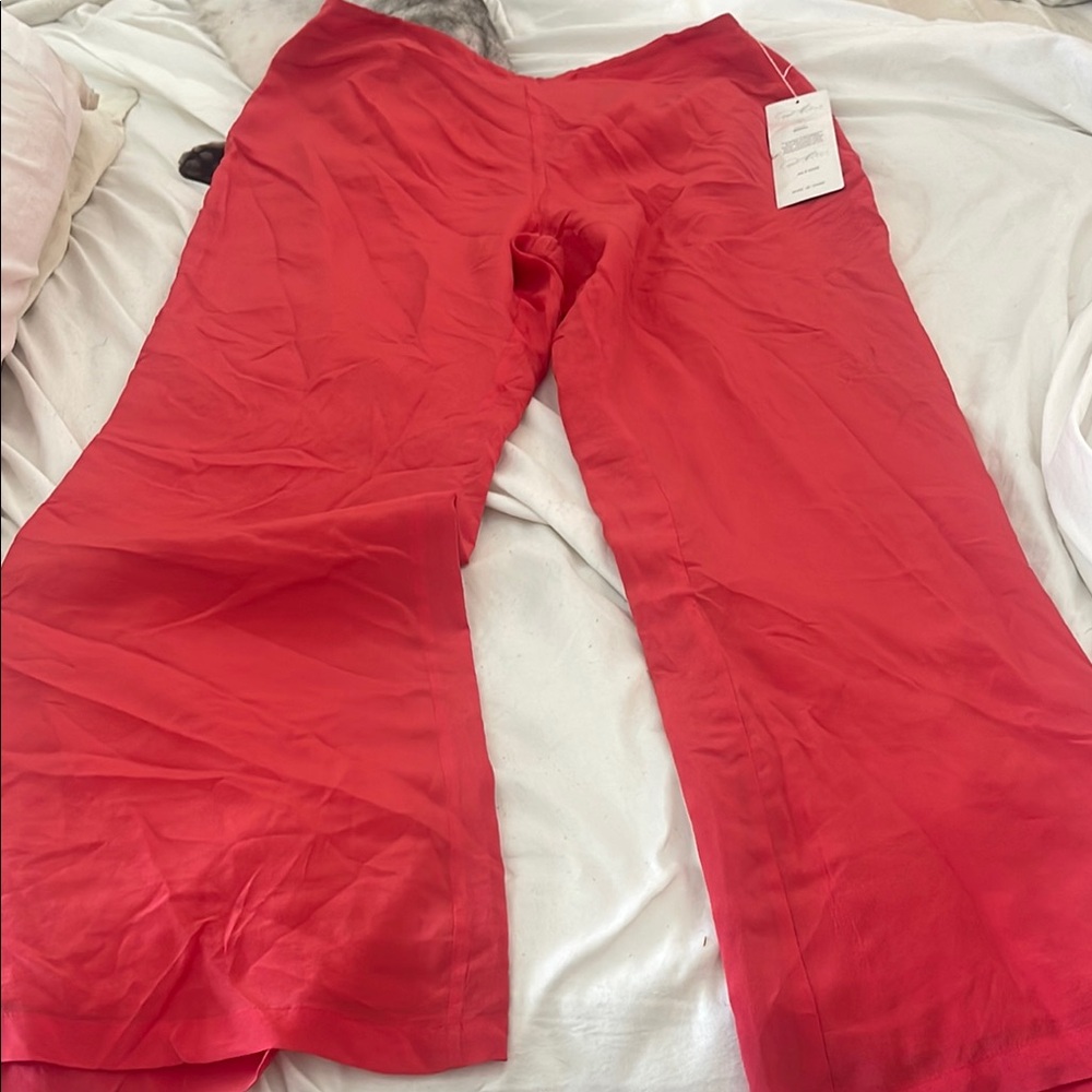 Diane Gilman Bold Red Pants